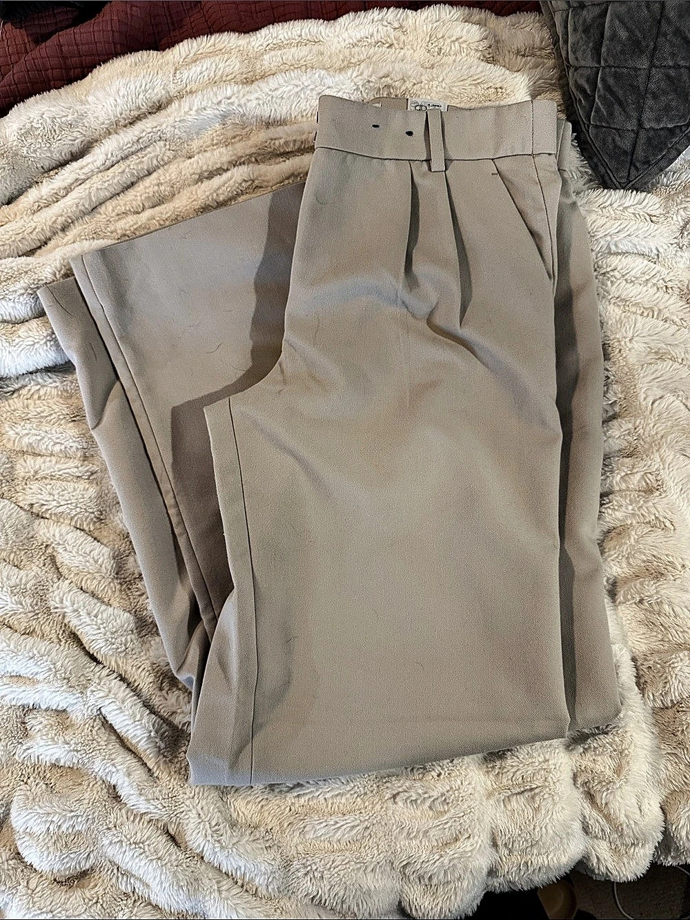Abercrombie & Fitch Curve Love A&F Sloane Tailored Wide Leg Pant Sloane Wide Leg